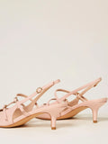 Twin Set Decollete Sling Back Donna 261TCP044 Candy Peach - Rosa