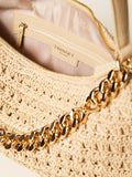 Twin Set Borsa a Mano Donna 261TD8080 Paglia - Beige