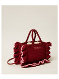 Twin Set Borsa a Tracolla Donna 261TD8291 Bic.indian Red/cashmere Rose - Rosso