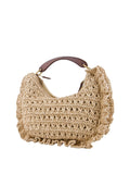 Twin Set Borsa a Mano Donna 261TD8301 Paglia - Beige