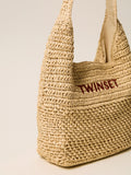 Twin Set Borsa a Tracolla Donna 261TD8310 Paglia - Beige