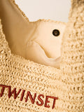 Twin Set Borsa a Tracolla Donna 261TD8310 Paglia - Beige