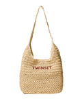 Twin Set Borsa a Tracolla Donna 261TD8310 Paglia - Beige