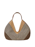 Twin Set Borsa Shopper Donna 261TD8501 Multicolor Straw - Marrone
