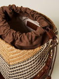 Twin Set Borsa a Secchiello Donna 261TD8502 Multicolor Straw - Marrone