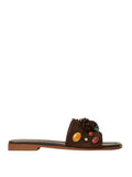 Twin Set Ciabatte Donna 261TGT062 Coffee Liqueur - Marrone