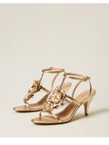 Twin Set Sandalo Donna 261TGT082 - Oro