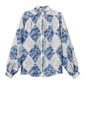 Twin Set Camicia Fantasia Donna 261TP213E - Blu