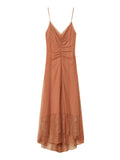 Twin Set Vestito Longuette Donna 261TP2360 Mocha Mousse - Marrone