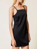 Twin Set Vestito Mini Donna 261TP2411 - Nero