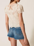 Twin Set Blusa Donna 261TP2581 Neve - Bianco