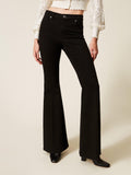 Twin Set Pantalone Zampa Donna 261TP2680 - Nero
