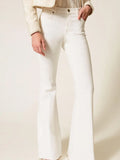 Twin Set Pantalone Zampa Donna 261TP2680 Giglio - Bianco