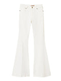 Twin Set Pantalone Zampa Donna 261TP2680 Giglio - Bianco