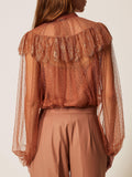 Twin Set Blusa Donna 261TP2772 Mocha Mousse - Marrone