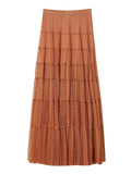 Twin Set Gonna Longuette Donna 261TP2773 Mocha Mousse - Marrone