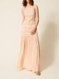 Twin Set Vestito Longuette Donna 261TP2780 Peach Pink - Rosa