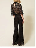 Twin Set Pantalone Palazzo Donna 261TP2901 - Nero