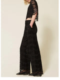 Twin Set Pantalone Palazzo Donna 261TP2901 - Nero