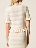 Twin Set Maglia Donna 261TP3082 Madreperla - Bianco