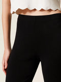 Twin Set Pantalone Zampa Donna 261TP3130 - Nero