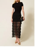 Twin Set Vestito Longuette Donna 261TP3163 - Nero
