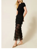 Twin Set Vestito Longuette Donna 261TP3163 - Nero