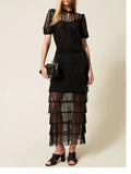 Twin Set Gonna Longuette Donna 261TP3164 - Nero