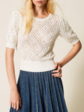 Twin Set Maglia Donna 261TP3201 Madreperla - Bianco