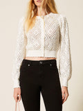 Twin Set Cardigan Donna 261TP3203 Madreperla - Bianco