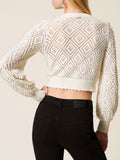 Twin Set Cardigan Donna 261TP3203 Madreperla - Bianco