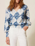 Twin Set Maglia Donna 261TP3530 - Blu