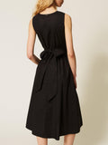 Twin Set Vestito Midi Donna 261TT2161 - Nero