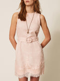 Twin Set Vestito Mini Donna 261TT2180 Pearl Rose - Rosa