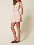 Twin Set Vestito Mini Donna 261TT2180 Pearl Rose - Rosa