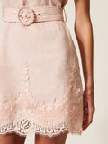 Twin Set Vestito Mini Donna 261TT2180 Pearl Rose - Rosa
