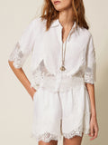 Twin Set Camicia Casual Camicia Donna 261TT2181 - Bianco