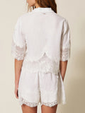 Twin Set Camicia Casual Camicia Donna 261TT2181 - Bianco