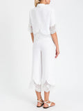 Twin Set Pantalone Palazzo Donna 261TT2184 - Bianco