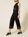 Twin Set Pantalone Palazzo Donna 261TT2184 - Nero