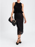 Twin Set Gonna Longuette Donna 261TT2185 - Nero
