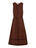 Twin Set Vestito Longuette Donna 261TT2250 Coffee Liqueur - Marrone
