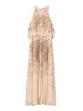 Twin Set Vestito Longuette Donna 261TT2560 St.wildflowers Pastel Color - Rosa