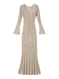 Twin Set Vestito Longuette Donna 261TT3134 Sand Lurex - Beige