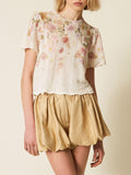 Twin Set Maglia Donna 261TT3221 St.wildflowers Pastel Color - Rosa