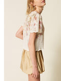 Twin Set Maglia Donna 261TT3221 St.wildflowers Pastel Color - Rosa