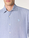 U.S. Polo Assn. Camicia Casual Ivor Bianco Uomo 3104016-0002371 - Blu