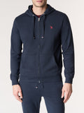 U.S. Polo Assn. Felpa Zip Luke Uomo 3162003-0000146 - Blu