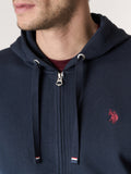 U.S. Polo Assn. Felpa Zip Luke Uomo 3162003-0000146 - Blu