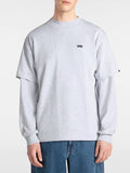 Vans T-shirt Left Chest Loose Uomo VN000P1P Light Grey Heat - Grigio